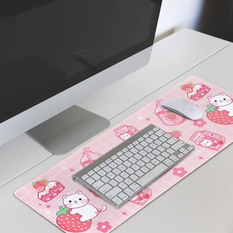 Anime Mouse Pad XXL - Hello Kitty Mouse pad - Kawaii Mouse Pad - Anime Pink  Desk Mat - Hello Kitty Desk Accessories - Gaming Mouse Pad Anime - Hello  Kitty Keyboard Desk Pad 