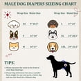 thumbnail image 3 of Pañales para perros VUNCESSIN, bandas para ombligo reutilizables para perros machos, talla S, 3 of 7