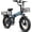 Blue, variant on YareYi X-Hunter 750W Rated Electric Bike for Adults, 28 MPH Folding Ebike with 48V 13Ah Removable Battery, 70-Mile Range, 20" Fat Tire Full Suspension E Bike, 7-Speed, Black