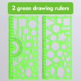 thumbnail image 1 of Feltree 1. Geometric Ruler. Versatile Drawing 3. Multifunctional Protractor Set 4. Elementary School Student's Measuring Kit 5. Transforming Ruler Tool, 1 of 8