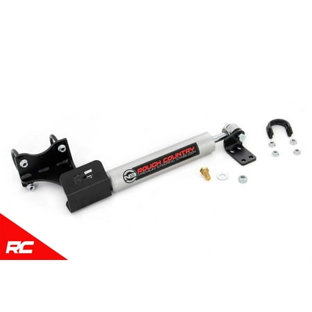 Rough Country N3 Steering Stabilizer compatible w/ 2007-2018 Jeep Wrangler JK w/2-6