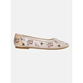 thumbnail image 3 of Scoop Women's Floral Mesh Ballet Flats, 3 of 8