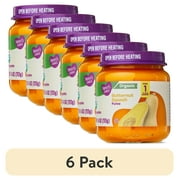 (6 pack) Parent's Choice Stage 1 Baby Food Butternut Squash Puree, 4 oz Jar