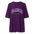 thumbnail image 3 of Women's Tee Shirts Round Neck Short Sleeved Los Angeles Letter Printed T Shirt Top Loose Oversized Graphic Tees Sports Dailywear T-Shirt, 3 of 3