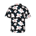 thumbnail image 3 of Picia Lilies Flowers Gentle Cotton Regular Fit Short Sleeve Casual Hawaiian Shirt for Men-X-Large, 3 of 9