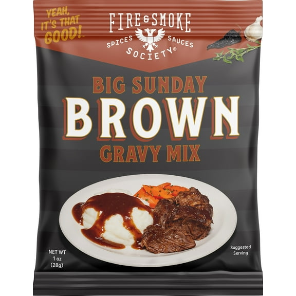 Fire & Smoke Society Brown Gravy Mix, 1 oz Gravy Packet