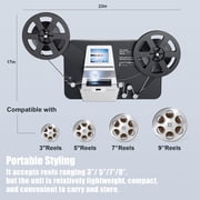 DIGITNOW 8mm & Super 8 Reels to Digital MovieMaker Film Sanner Converter, Pro Film Digitizer Machine with 2.4 LCD, Convert 3 inch and 5 inch 8mm Super 8 Film reels into Digital with 32 GB SD Card