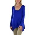 thumbnail image 7 of ToBeInStyle Women's Classic Long Sleeve Longline Top, 7 of 7