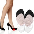 thumbnail image 3 of 3 Pairs Forefoot Insole High Heel Reusable Ball Soft Insole Foot Pad Metatarsal Shock Absorption Insert Cushions Mixed Color Evening Party, 3 of 9
