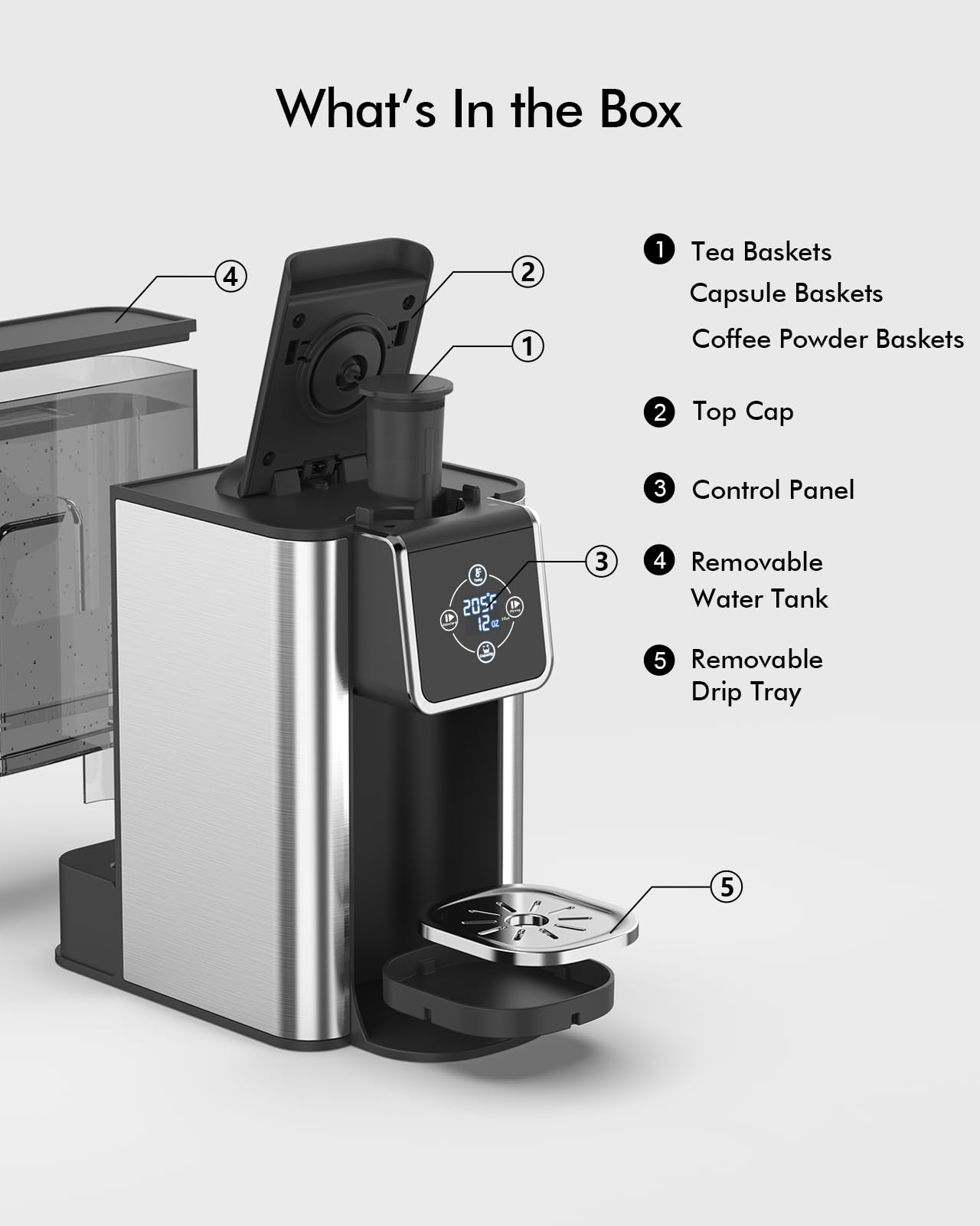 SiFENE 3-in-1 Single Serve Coffee Maker photo 8