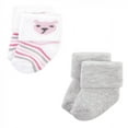 thumbnail image 3 of Hudson Baby Infant Girl Cotton Rich Newborn and Terry Socks, Bear Girl 12Pk, 6-12 Months, 3 of 8