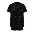 thumbnail image 4 of Rbaofujie Ensemble de Pyjama Short 2 Pcs Mode Femme Décontracté Blouse à Manches Courtes Haut Pantalon Pyjama Ensemble de Pyjama, 4 of 4