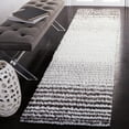 thumbnail image 3 of SAFAVIEH Berber Sera Abstract Shag Area Rug, 9' x 12', Ivory/Grey, 3 of 8