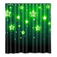 thumbnail image 1 of ABPHQTO Hermoso Fondo Verde Estrella Brillante Cortina de Ducha Cortina de Ducha Impermeable 160x180 cm, 1 of 2