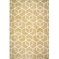 thumbnail image 4 of JONATHAN Y SUPERSOFT 5 x 8 Area Rug, Tumbling Blocks Modern Geometric - Gold/White, SEU101E-5, 4 of 10