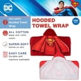 thumbnail image 3 of Toalla con capucha Franco Superman DC Comics Cape Kids, 3 of 7