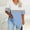 Light Blue, variant on Oefntac Womens Tops Oversized V Neck Short Sleeve Solid Color Base Shirt Sports T Shirt Color Blocked Loose Tops for Women Breathable Athletic