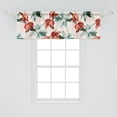 thumbnail image 2 of Floral Window Valance, Retro Themed Ornament of Botanical Exotic Leaves Tropical Palms Print, Curtain Valance for Kitchen Bedroom with Rod Pocket, 54" X 18", Pale Rust Seafoam Emerald, by Ambesonne, 2 of 2