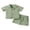 #F, variant on Hotiary 1-5T Toddler Baby Boys 2 Pieces Cotton Linen Set Short Sleeve Button Down Shirt and Shorts Set Summer Outfits