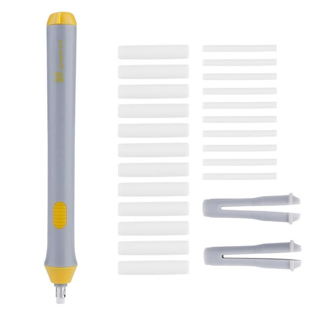 TOPINCN Electric Drawing Eraser,Tenwin Electric Battery Operated Automatic Pencil Eraser with 22 Eraser Refills, Battery Powered Eraser