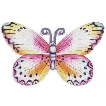 3 Inch Butterfly Metal Screen Door Saver 2 Piece Magnet Set
