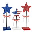 thumbnail image 2 of Tray Decor Wooden Star Set 3 Pcs Memorial Day Table Decorations Rustic Patriotic Tabletop Home Decor Decorations For Home, 2 of 9