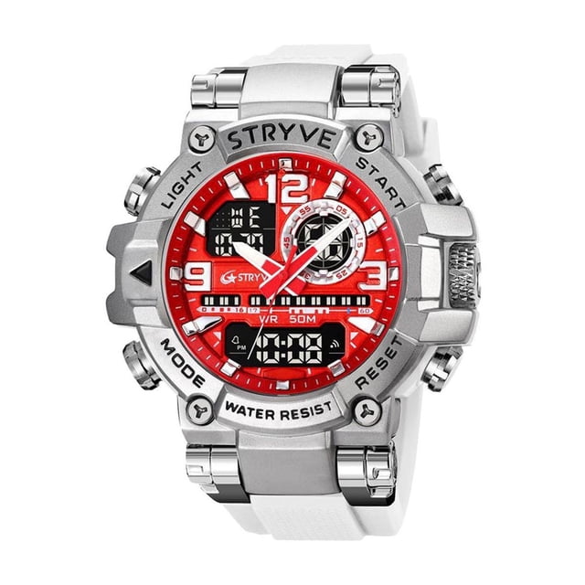 Montre Électronique Sportive Lumineuse avec Veilleuse EL, Boîtier en Alliage Antichoc et ABS, Bracelet Antidérapant en TPU, 100 % Étanche pour un Usage Quotidien