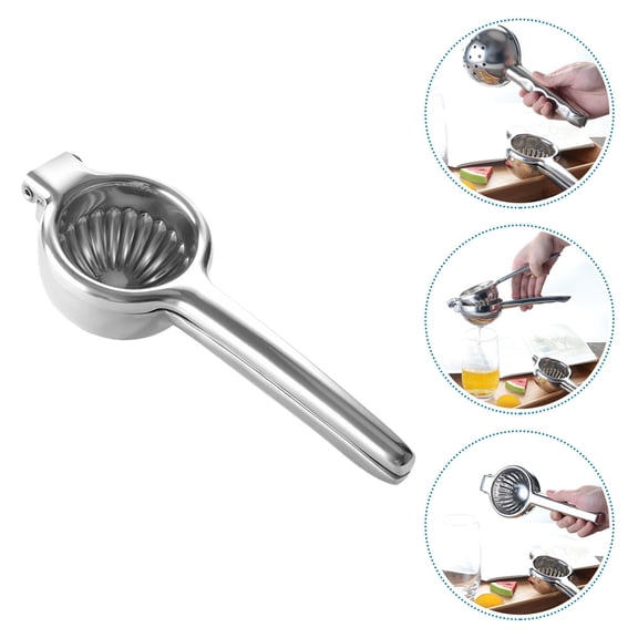 FUTUREORYY 1Pc Manual Lemon Squeezer Stainless Steel Kitchen Tool for Citrus Fruits