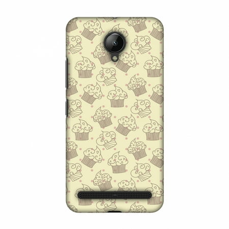 Lenovo C2 Case - Muffins, Hard Plastic Back Cover. Slim Profile Cute Printed Designer Snap on Case with Screen Cleaning