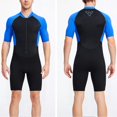 thumbnail image 2 of Men's Wetsuit 1.5mm Neoprene Dive Wet Suit Front Zip Short Sleeve Swimsuit for Snorkeling Diving Swimming Surfing Water Sports, 2 of 5