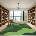 thumbnail image 2 of ODIKA 8'x10' Machine Washable Non-Slip Area Rug, Abstract Green High Traffic Rug, Green, 1050791, 2 of 7