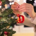 thumbnail image 4 of Red Dragon Baby with Monogram Letter "D" Christmas Ornament - Personalized Acrylic Hanging Pendant for Fantasy Themed Holiday Tree Decor,D, 4 of 4