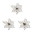 thumbnail image 1 of Cateissary 10 Pieces Christmas Flowers Artificial Simulation Tree Heads Large Decoration Household Ornament Xmas Wedding Flower Type1 NO1, 1 of 6