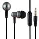 thumbnail image 2 of Auriculares internos K2 Auriculares con cable trenzado y micrófono (plateado + blanco), 2 of 8