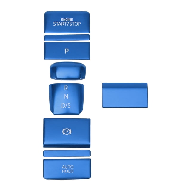 Adhesivo para el Panel de Cambio de Marcha y Botón de Freno de Mano Unique Bargains para VW Golf 8 MK8 R GTI en 2020-2022 Consola Interior Trim Botón de Inicio y Parada del Motor Azul 1 Juego