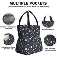 thumbnail image 3 of Pioneer Flower Floral Print Pattern Drawstring Lunch Bag Women - Drawstring Lunch Bag Insulated for Work Office - Stain-Resistant Large Lunchbags for Women with Multi-Pockets, 3 of 6