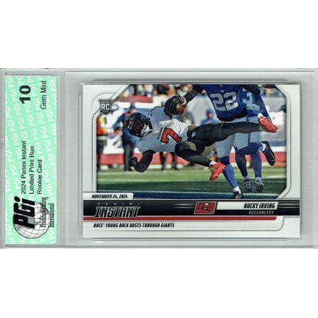 Bucky Irving 2024 Panini Instant #168 Only 156 Made Rookie Card PGI 10