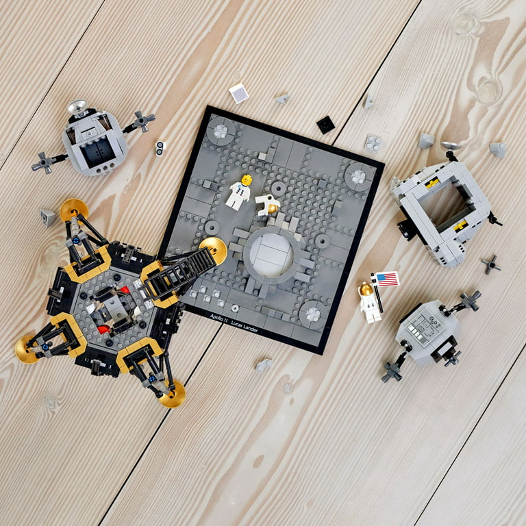 LEGO Creator Expert NASA Apollo 11 Lunar Lander 10266 Model Building Kit for Adults, Astronaut Mini Figures, Lander Replica, NASA Collectible For Home Office Décor, Gift Idea for Space Lovers - Walmart.com