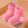 thumbnail image 4 of Kids Solid Color Thick Snow Boots Warm Comfortable Short Winter Boots for Toddlers Boys Girls, 4 of 4