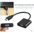 thumbnail image 6 of HDMI to VGA Adapter,Gold Plated HDMI to VGA Adapter Converter with Full HD 1080P,External Video Card Multi-Monitor Adapter for Desktop,Monitor,Projector – Black, 6 of 6