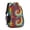 Red and Yellow, variant on Blue and Black Tie Dye Pattern Backpack for School, Cute School Bag with Adjustable Shoulder Straps and Padded Back, 16.9"x12.6"x5.9"