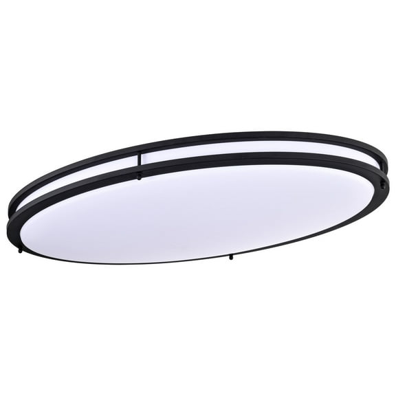 Nuvo Glamour LED 32-in Flush Mount Fixture Black Oval Shape CCT Selectable