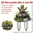 thumbnail image 3 of Summer Acrylic Yoga Turtle Statues for Garden Decor - Cute Outdoor & Indoor Mini Turtles for Fairy Garden, Yard, Patio, or Spring Garden Home Decorations, 3 of 9
