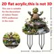 thumbnail image 3 of Estaca de Jardín de Tortugas de Yoga | Decoración acrílica para exteriores: se sienta en maceta, césped, jardín | Resistente a la intemperie, fácil de instalar, diseño brillante | Regalo único, 1, 3 of 8