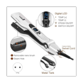 thumbnail image 4 of Professional Salon Steam Hair Straightener, Ceramic Steam Flat Iron with Removable Comb EU Plug White, 4 of 7