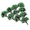 thumbnail image 4 of 10x Arbres Modèles Architecture Train Train Jeu de Guerre Diorama Échelle Paysage Blanc Vert, 4 of 8
