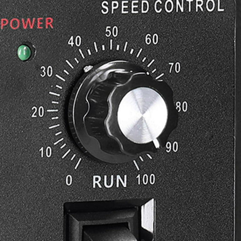 AC Motor Controller,220V 40W Motor Controller, PWM Brushed Motor Control, Variable Control with Control Switch, Size: 11.3x10x6CM, Black