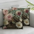 thumbnail image 3 of nygtbtfer Sping Throw Pillow Covers Bird Rose for Parties Living Room Bedroom Sofa Decoration Couch Pillow Covers Set of 2 White, 3 of 7