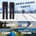 thumbnail image 4 of Pantalones de senderismo para hombre Pantalones de montaña impermeables a prueba de viento extraíbles con forro polar, 4 of 7
