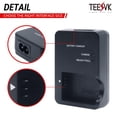 thumbnail image 3 of Cargador de batería teesvk CB-2LH Fast para Canon NB-13L G1X G1X Mark III G5X G5X II G7X G7X Mark II G9X SX620 SX720 SX730 HS, 3 of 5